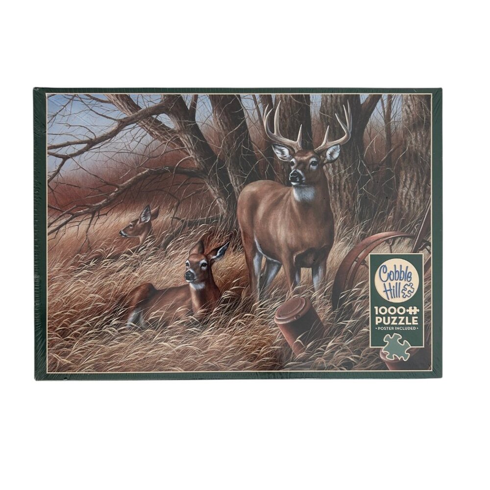 Cobble Hill Rustic Retreat Deer Wildlife 1000 Piece Jigsaw Puzzle‎ New In Box